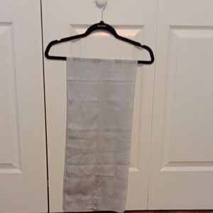 Elegant Vintage Pin Striped Light Blue Silk Scarf